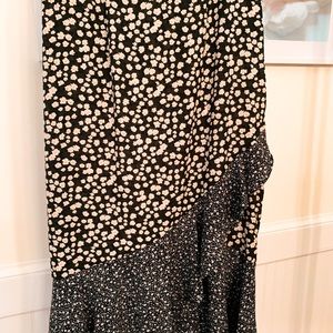 Polka dot skirt with ruffles
